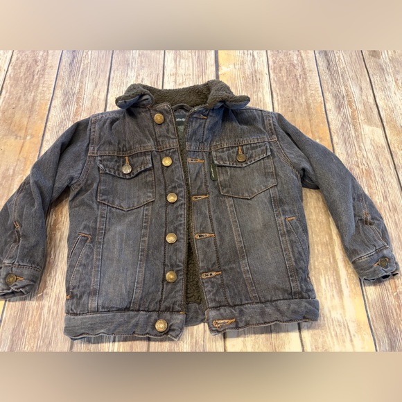 Eddie Bauer Other - Eddie Bauer Denim Jacket with Fleece Lining